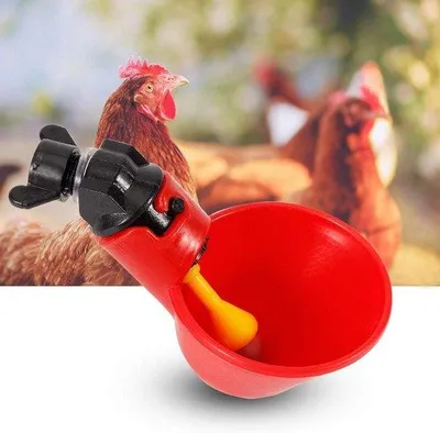 Obrázek produktu pro Automatické 5dílné napáječky pro drůbež s upevňovacím šroubem pro drůbežárny.