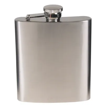 Produktbild von MFH | Fox Outdoor Flachmann | Edelstahl | chrom matt | 8 OZ | 225 ml