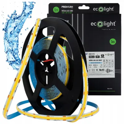 Obrázek produktu pro LED páska COB 24V, 5 metrů, NEON, ECOLIGHT, studená bílá (6000K), vodotěsná (IP67)