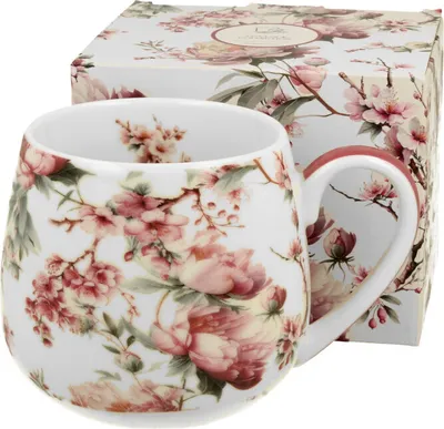 Produktbild von DUO FLORAL Fassbecher 430 ml NOEMI WHITE New Bone China Porzellan