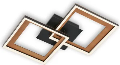 Produktbild von Briloner Leuchten FRAME - Wand-& Deckenleuchte - 3726015 - Stufenweise dimmbar - 3000K warmweiß - Memoryfunktion - Schwenkbar - 44 x 44 x 8 cm