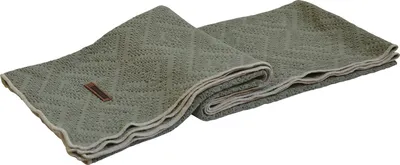 Produktbild von Wohndecke Premium Decke 170 x 130 cm khaki als weiches Plaid aus Baumwolle in strukturiertem Waffel Piqué