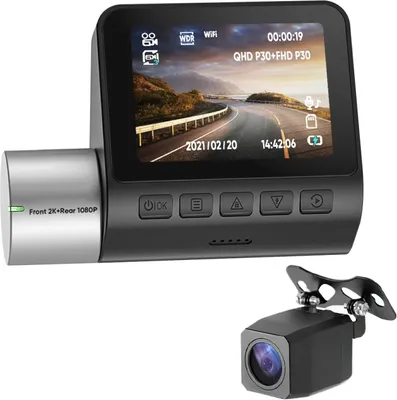 Productafbeelding van V50, 2.0-inch ISP-display, dual-lens, 2K autoradar camera, rijrecorder