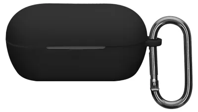 Produktbild von kwmobile Schutzhülle für Sony WF-C710N Hülle - TPU Silikon Case für Kopfhörer Ladecase - stoßfestes Cover mit Karabiner - Schwarz