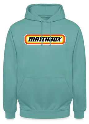 Produktbild von Spreadshirt Matchbox™ Offizielles Logo Orange, Gelb & Schwarz Uni Hoodie, XL, Pastelltürkis