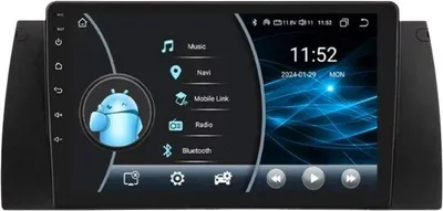Produktbild von Autoradio mit Bluetooth und CarPlay für BMW 5er E39, E53, X5 und M5 (1995–2003) – Kompatibel mit Apple und Android – Stereoanlage mit Navigation – Navigationssystem – 2 GB RAM, 32 GB interner Speicher