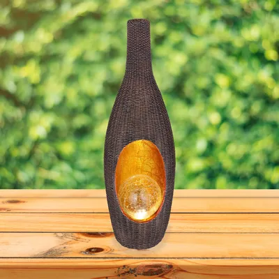 Produktbild von Globo Lighting Solarleuchte Kunststoff schwarz, LED