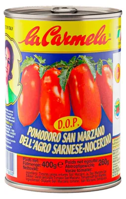 Produktbild von Pomodoro San Marzano 400g geschälte Tomaten - La Carmela