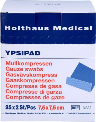 Immagine prodotto di Holthaus YPSIPAD compressa di garza, 7,5 x 7,5 cm | confezione (50 pezzi)