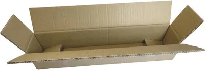 Produktbild von 1x Faltkarton Versandhülsen  610x105x105mm sehr stabil 2-wellig braun