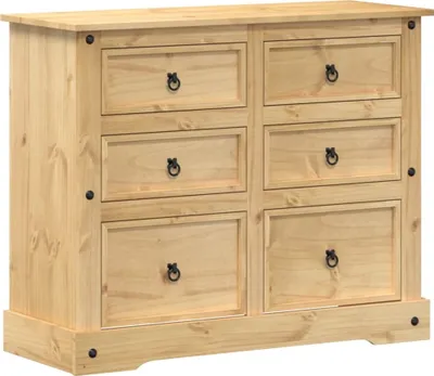 Zdjęcie produktu dla Komoda Corona, 110x43x91 cm, lite drewno sosnowe