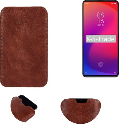 Produktbild von K-S-Trade Schutzhülle Handyhülle kompatibel mit Xiaomi Redmi 7 Handytasche Kunstleder Sleeve in braun