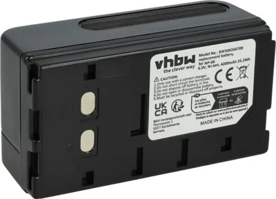 Produktbild von vhbw Akku kompatibel mit Sony CCD-FTR45, CCD-FTR65, CCD-FTR55, CCD-FX228, CCD-FX200E, CCD-FX270E, CCD-FX230, CCD-FPKTRV8 Kamera (4200 mAh, 6 V, NiMH)