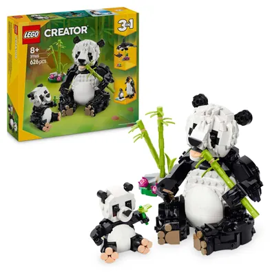 Produktbild von LEGO Creator Wilde Tiere: Pandafamilie 3-in-1 Spielset