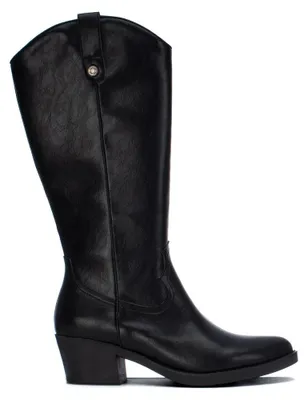 Produktbild von REFRESH - Cowboystiefel Camper Boots Damen Schwarz - Bequeme und vielseitige Sch