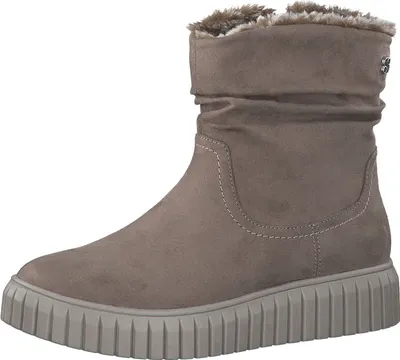 Produktbild von s.Oliver Damen Winterboot Stiefelette Warmfutter gerafftem Schaft 5-26455-29, Größe:41 EU, Farbe:Beige