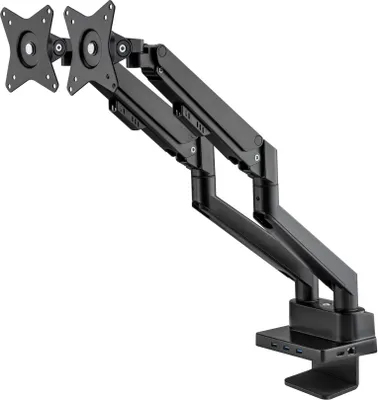 Obrázek produktu pro Manhattan 461887, 18 kg, 43,2 cm (17"), 81,3 cm (32"), 100 x 100 mm, Nastavení výšky, Černá