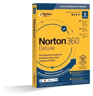 Produktbild von Norton 360 Deluxe, 1 Lizenz(en), 1 Jahr(e)