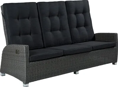 Produktbild von LC Garden 3er Sofa Dreisitzer Speisehöhe Barcelona Dining grau-mix