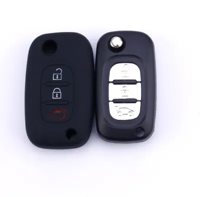 Obrázek produktu pro INF Silikonový kryt klíče s 3 tlačítky pro Mercedes Benz Smart Černá