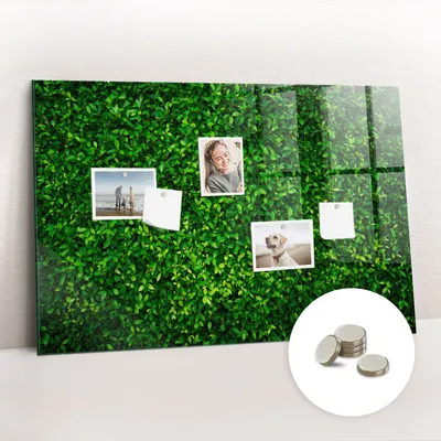 Produktbild von Magnetisch Tafel Magnettafel - Magnetpinnwand Memoboard - Notiztafel verschiedenen Designs - 90x60 cm - Heckenblätter