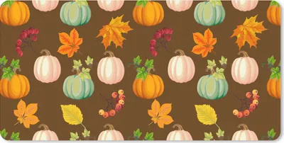 Produktbild von MuchoWow® Schreibtischunterlage Herbst - Kürbisse - Muster 80x40 cm - XXL Mauspad - Gaming Mauspad