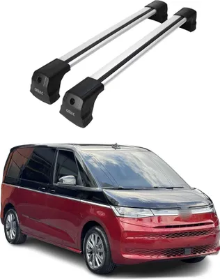 Image de Barres de toit transversales pour VW T7 Multivan 2022-2025 noir gris