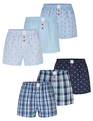 Produktbild von Phil & Co. Berlin Herren Boxer Classics 6-Pack mehrfarbig6 - Größe XL