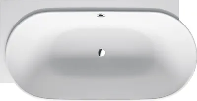 Produktbild von DURAVIT Badewanne Luv oval Ecke links 95 x 185 cm mit nahtloser Verkleidung und Fußgestell weiß matt 700431000000000
