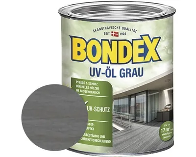 Produktbild von Bondex Holz Öl UV Grau 0,75 l - 377946