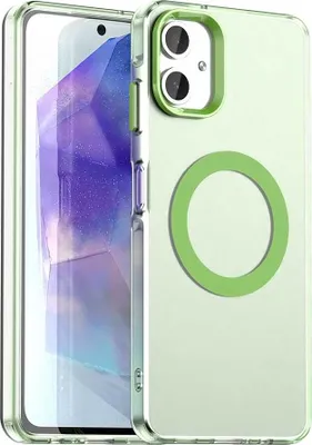 Immagine prodotto di Custodia magnetica per Samsung Galaxy A06, sottile custodia traslucida opaca antiurto Verde