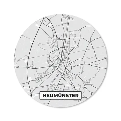 Produktbild von MuchoWow® Mauspad Mousepad Stadtplan - Karte - Neumünster - Deutschland 50x50 cm - Mousepads - Maus Mat - Pad - Mausunterlage - Vinyl