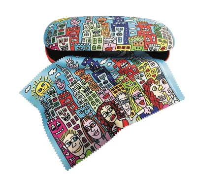 Zdjęcie produktu dla Zestaw etui na okulary, James Rizzi, twarde etui / ściereczka do czyszczenia