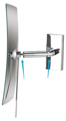 Obrázok produktu pre Zrkadlo kozmetické Bemeta s kĺbom 360° 245 x 130 mm chróm