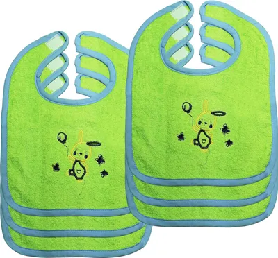 Produktbild von Baby Lätzchen 6-teiliges Set Rabbit Grün