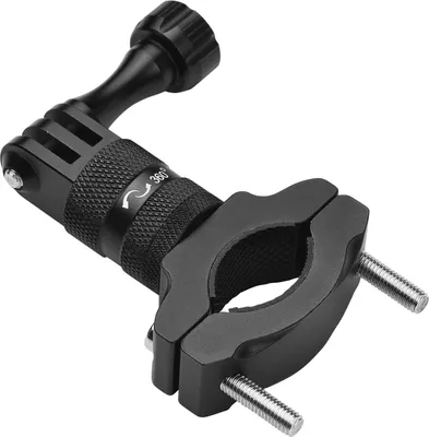 Produktbild von Fahrradhalterung fuer Fahrradlenker aus Aluminiumlegierung 360-Grad-Drehkamerahalterung Zubehoer fuer Gopro Hero 9/8/7/6/5/4 SJCAM YI DJI Osmo & andere Action-Kamera