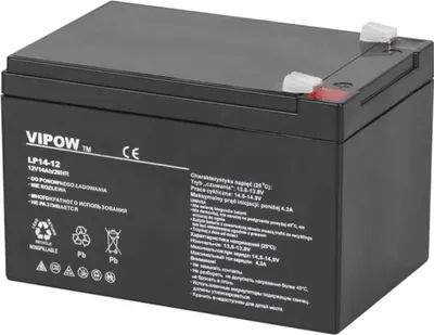 Obrázek produktu pro Baterie olověná 12V / 14Ah  VIPOW BAT0217  gelový akumulátor