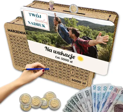 Zdjęcie produktu dla Foto skarbonka wykreślana z twoim zdjęciem na prezent