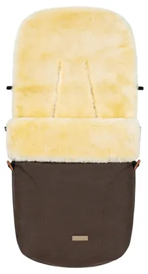 Produktbild von Baby Garden SKADI Kinderwagen und Buggy Fußsack Braun mit 100% australischem Lammfell