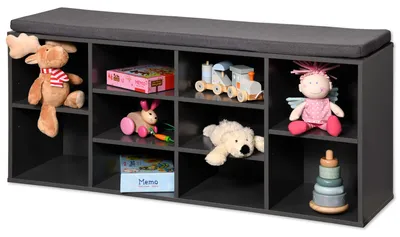 Zdjęcie produktu dla Szafka na buty z siedziskiem, 10 półek, Kesper