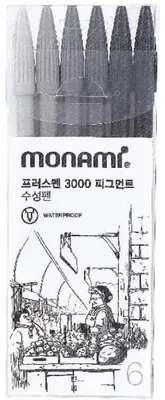 Zdjęcie produktu dla Cienkopis Plus Pen 6kol MONAMI