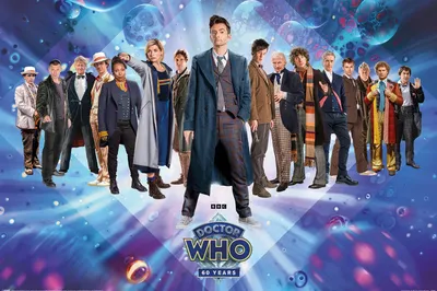 Produktbild von Doctor Who Poster Characters 60th Anniversary 91,5 x 61 cm