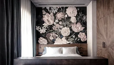 Produktbild von Coloray Fototapete 416x254 cm An Einer Wand Latex Latextapete -  Weinleseblumen