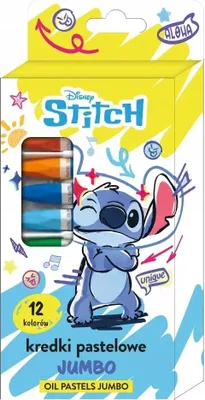 Produktbild von JUMBO PASTELLKREIDE 12 Farben STITCH 0880