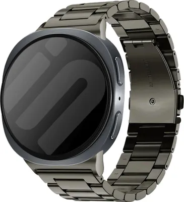 Produktbild von Strap-it Titanium Gliederband mit Schmetterlingsverschluss - passend für die Samsung Galaxy Watch 8 - 40mm / Galaxy Watch 8 - 44mm / Galaxy Watch 8 Classic (graphite)
