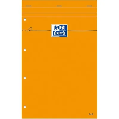 Produktbild von Oxford Notizblock 210 x 315 kariert mit Rand 80 Blatt Blattfarbe: weiß
