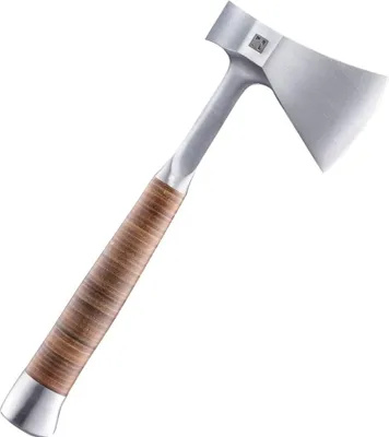 Produktbild von HALDER Handbeil mit Ledergriff 3555.370 Ganzstahl Beil Schneidschutz Holz