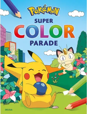 Produktbild von Deltas Pokémon-Super-Color-Parade-Malbuch