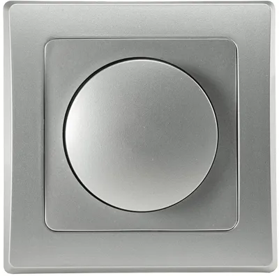 Produktbild von Delphi LED Dimmer 3-60W, Unterputz, Silber Grau