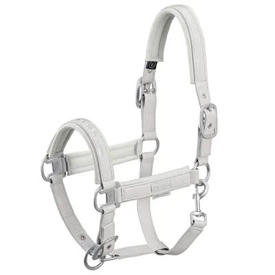 Produktbild von Eskadron Platinum Halfter " DOUBLEPIN CROCO " Stallhalfter mit Crocooptik Größe - Pony2 Farbe - pearlgrey